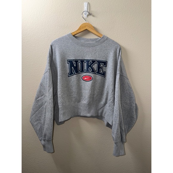 Nike Tops - Women's Nike Cropped Oversized Sweatshirt Size Medium
